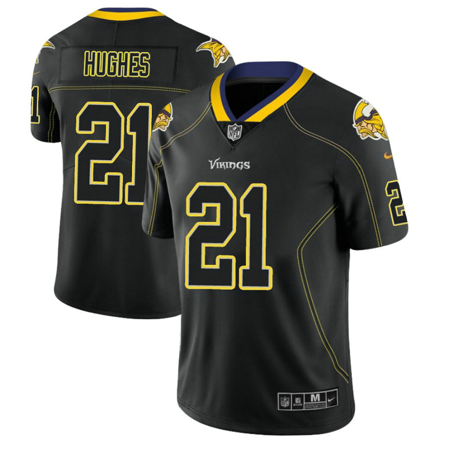 Minnesota Vikings #21 Mike Hughes 2018 Lights Out Color Rush Limited Black Jersey Minnesota Vikings #21 Mike Hughes 2018 Lights Out Color Rush Limited Black Jersey