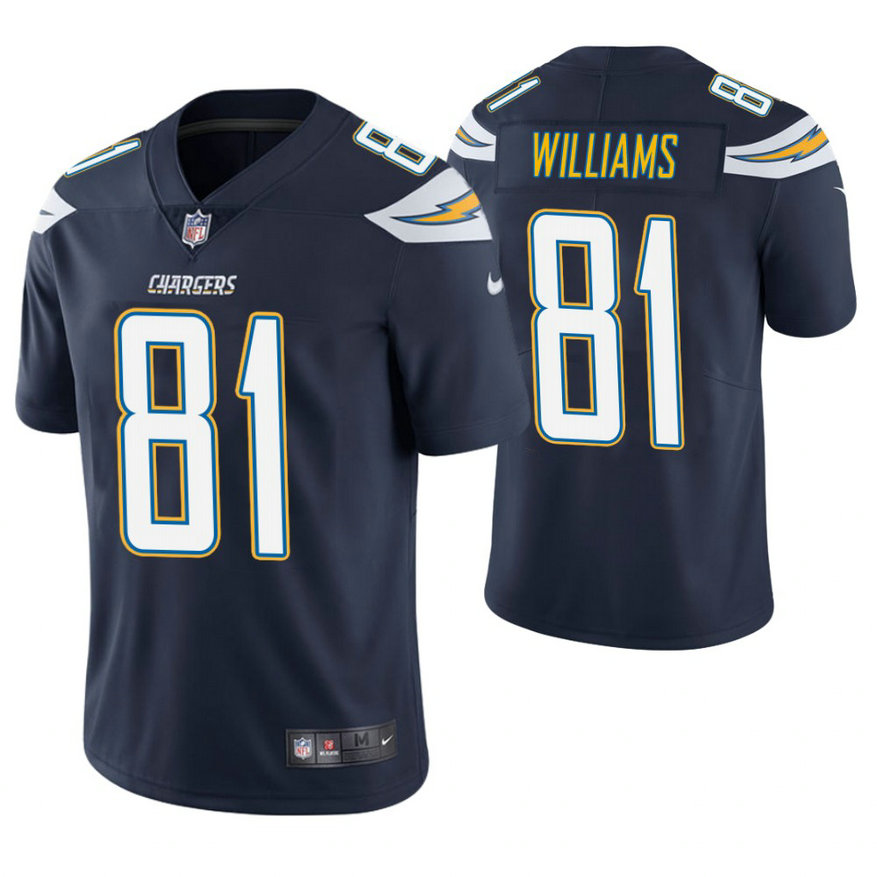 Los Angeles Chargers #81 Mike Williams Navy Vapor Untouchable Limited Player Jersey Los Angeles Chargers #81 Mike Williams Navy Vapor Untouchable Limited Player Jersey