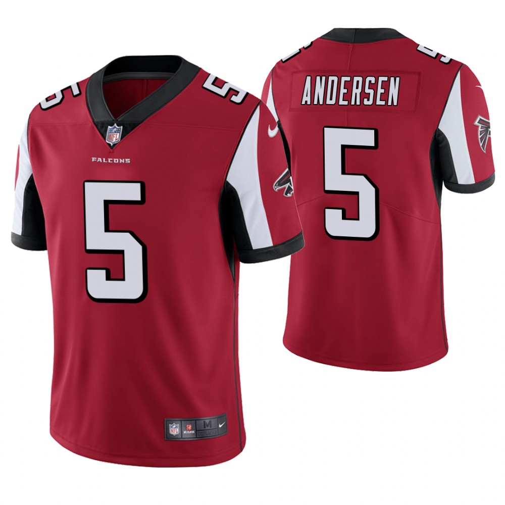 Atlanta Falcons #5 Morten Andersen Red Vapor Untouchable Limited Retired Player Jersey