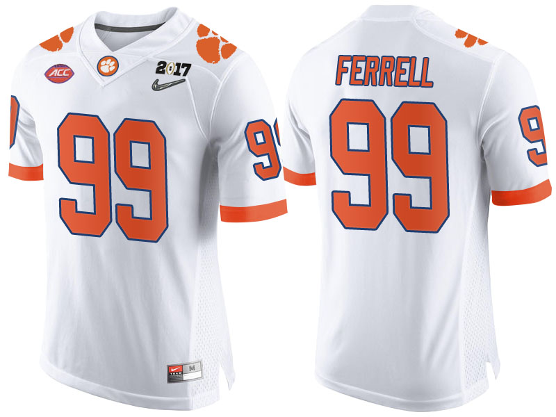 Clemson Tigers #99 Clelin Ferrell White 2017 National Championship Bound Limited College Football Jersey Clemson Tigers #99 Clelin Ferrell White 2017 National Championship Bound Limited College Football Jersey