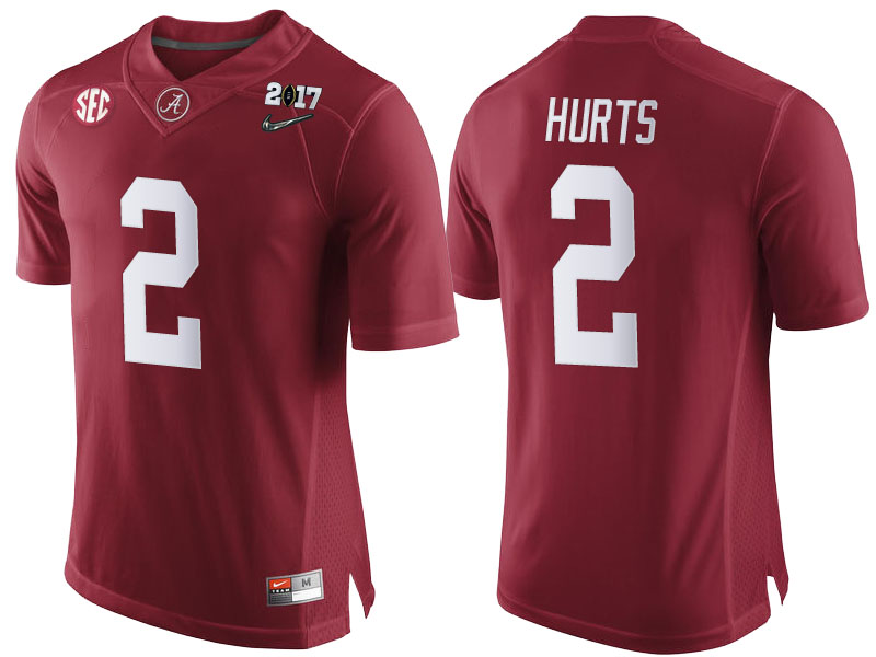 Alabama Crimson Tide #2 Jalen Hurts Crimson 2017 National Championship Bound Limited College Football Jersey Alabama Crimson Tide #2 Jalen Hurts Crimson 2017 National Championship Bound Limited College Football Jersey