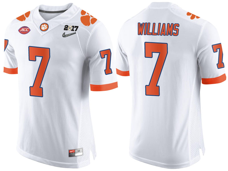 Clemson Tigers #7 Mike Williams White 2017 National Championship Bound Limited College Football Jersey Clemson Tigers #7 Mike Williams White 2017 National Championship Bound Limited College Football Jersey