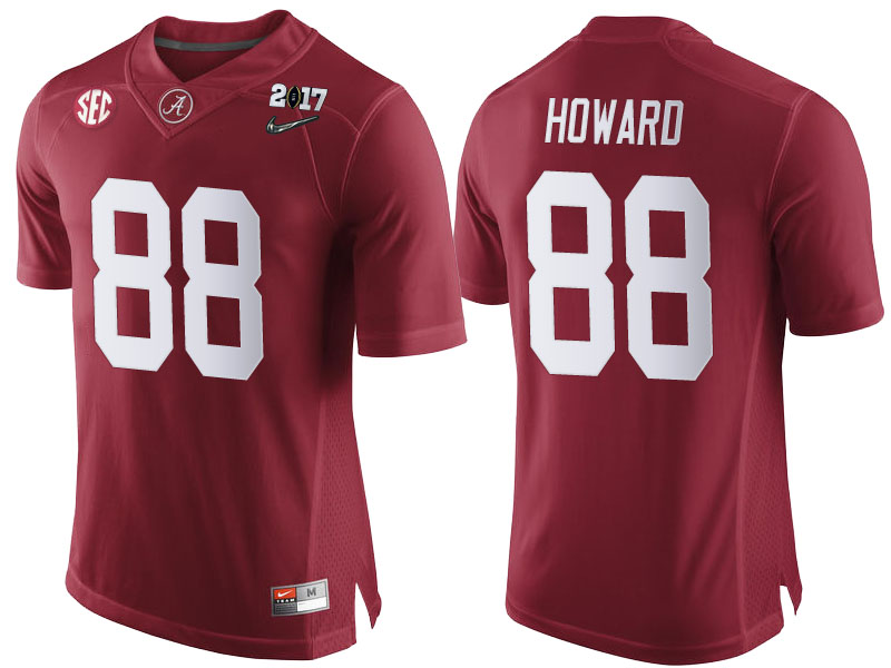 Alabama Crimson Tide #88 O.J. Howard Crimson 2017 National Championship Bound Limited College Football Jersey