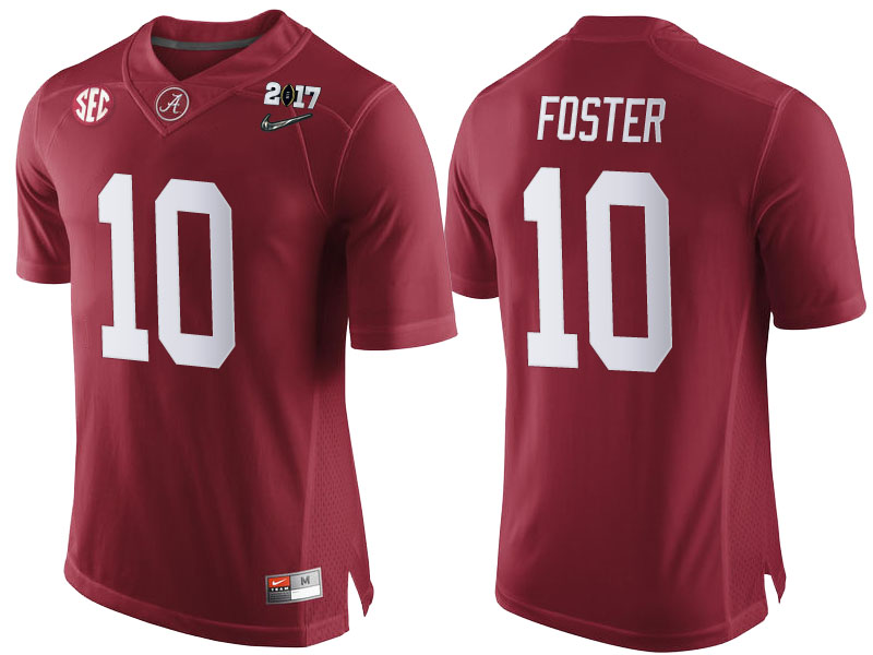 Alabama Crimson Tide #10 Reuben Foster Crimson 2017 National Championship Bound Limited College Football Jersey