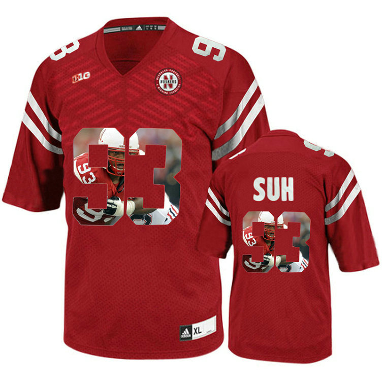 Ndamukong Suh #93 Nebraska Cornhuskers Red College Football Jersey Ndamukong Suh #93 Nebraska Cornhuskers Red College Football Jersey