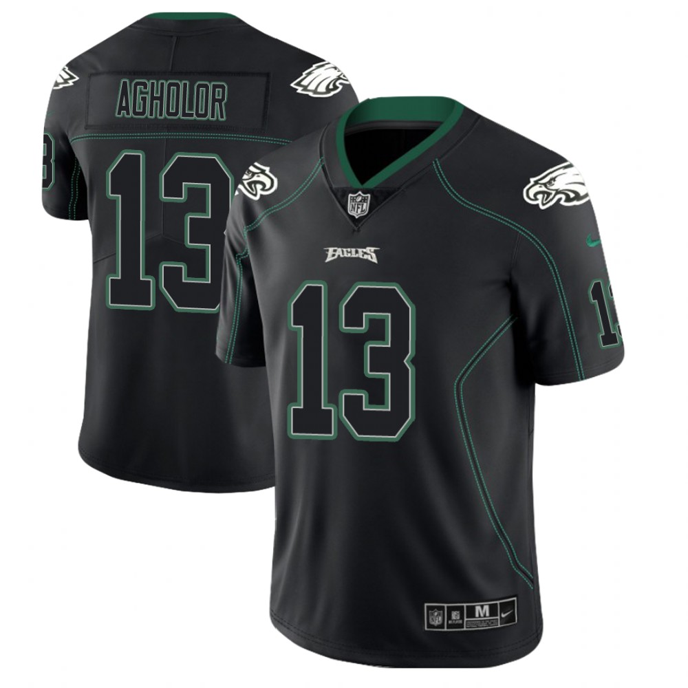 Philadelphia Eagles #13 Nelson Agholor 2018 Lights Out Color Rush Limited Black Jersey Philadelphia Eagles #13 Nelson Agholor 2018 Lights Out Color Rush Limited Black Jersey