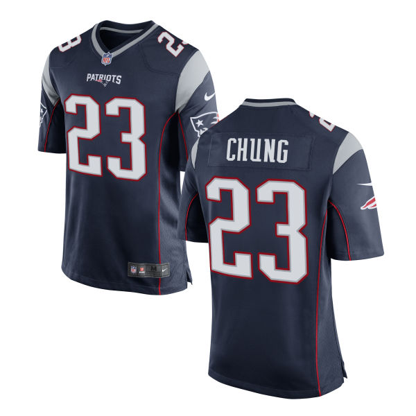 New England Patriots #23 Patrick Chung Navy Game Jersey New England Patriots #23 Patrick Chung Navy Game Jersey