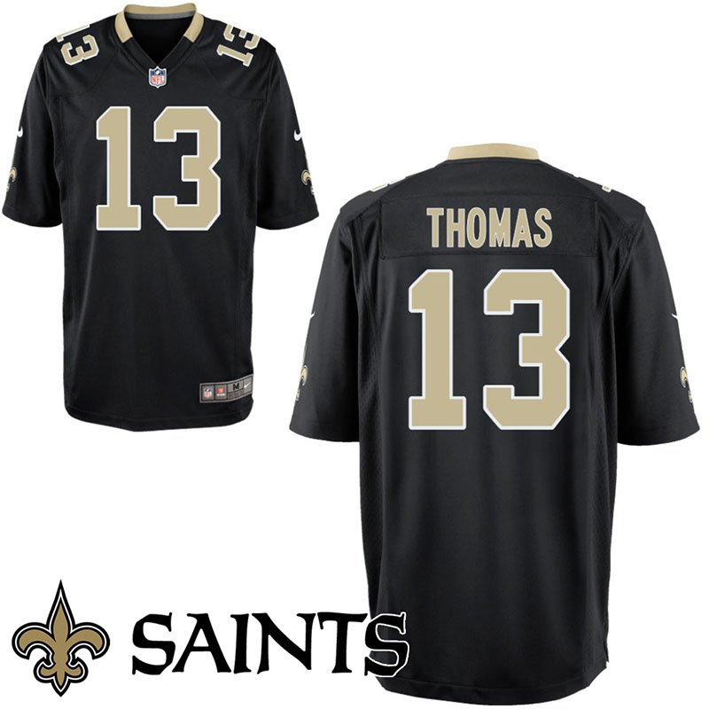 New Orleans Saints #13 Michael Thomas Black Game Jersey New Orleans Saints #13 Michael Thomas Black Game Jersey