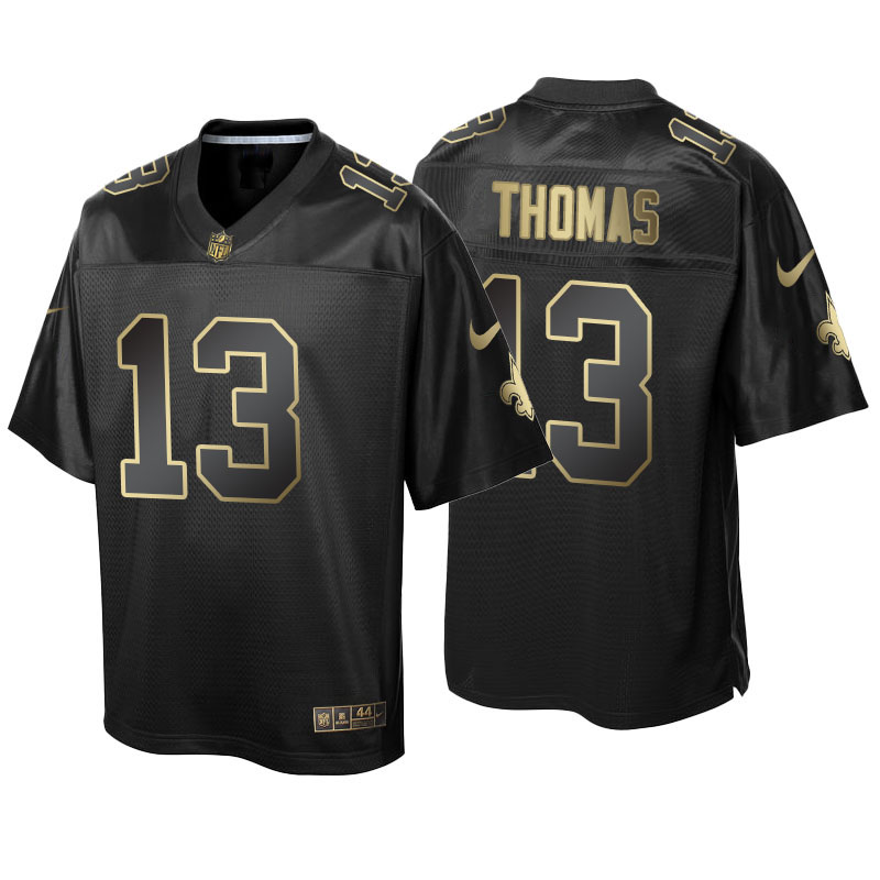New Orleans Saints #13 Michael Thomas Black Gold Collection Jersey New Orleans Saints #13 Michael Thomas Black Gold Collection Jersey