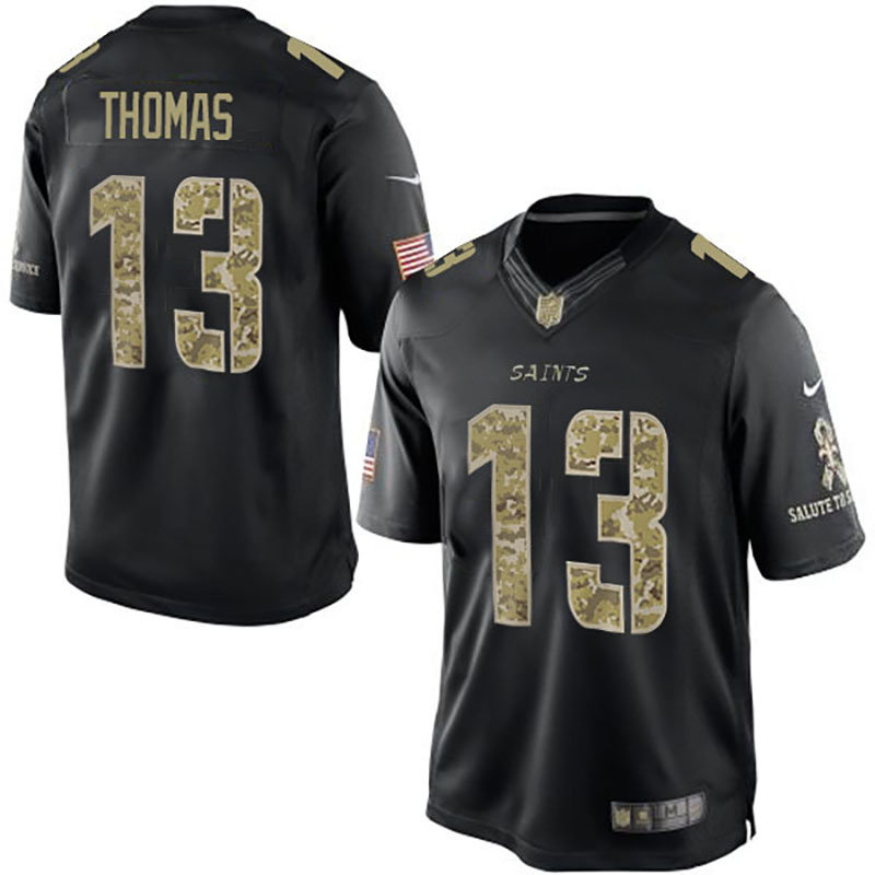 New Orleans Saints #13 Michael Thomas Black Salute To Service Jersey New Orleans Saints #13 Michael Thomas Black Salute To Service Jersey
