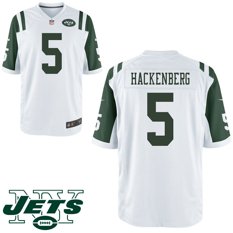 New York Jets #5 Christian Hackenberg White Game Jersey New York Jets #5 Christian Hackenberg White Game Jersey