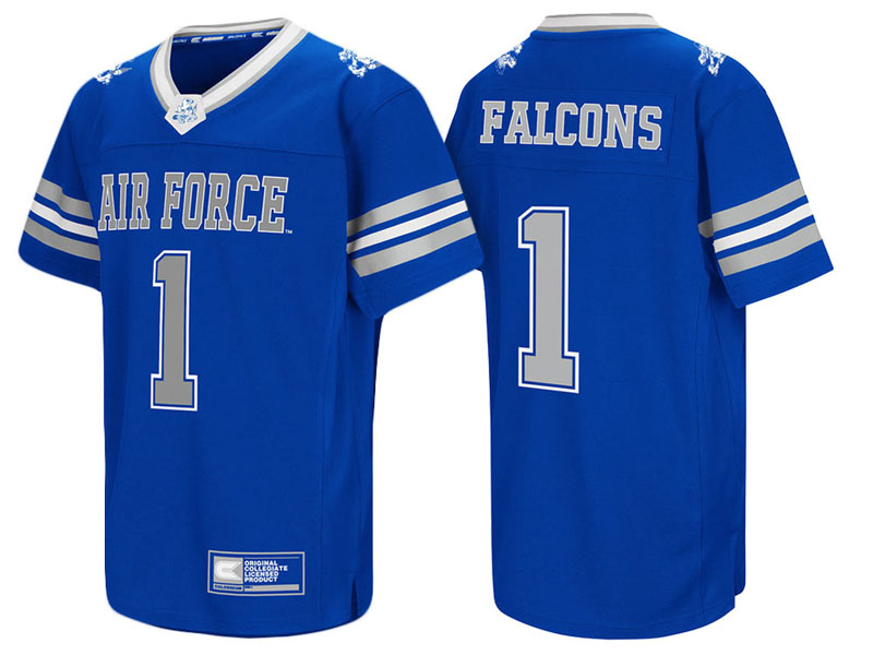 Air Force Falcons #1 Royal Colosseum Hail Mary II College Football Jersey Air Force Falcons #1 Royal Colosseum Hail Mary II College Football Jersey