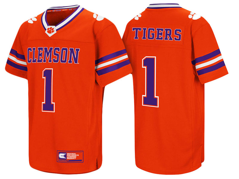 Clemson Tigers #1 Orange Colosseum Hail Mary II College Football Jersey