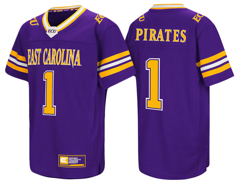 East Carolina Pirates #1 Purple Colosseum Hail Mary II College Football Jersey East Carolina Pirates #1 Purple Colosseum Hail Mary II College Football Jersey