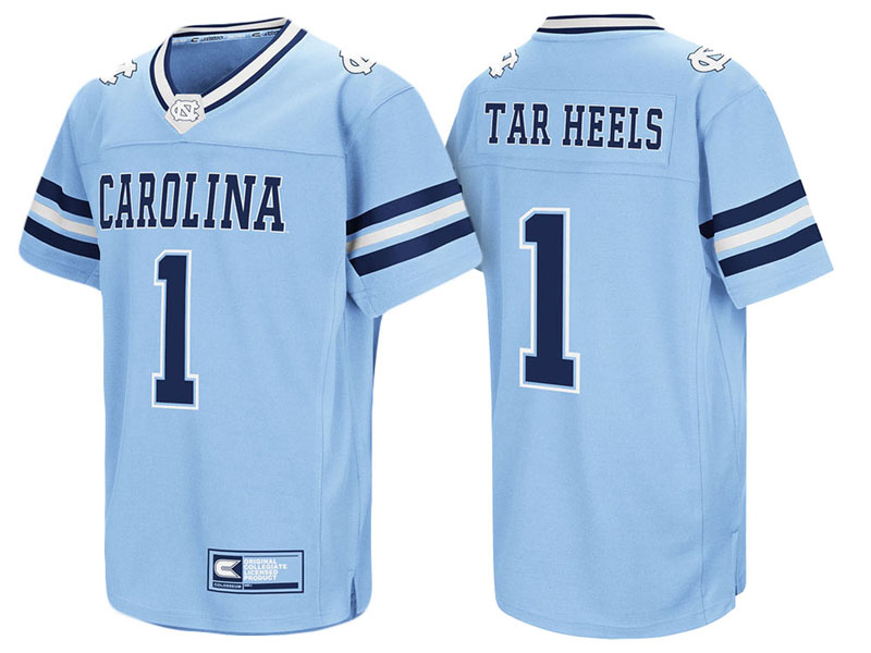 North Carolina Tar Heels #1 Blue Colosseum Hail Mary II College Football Jersey North Carolina Tar Heels #1 Blue Colosseum Hail Mary II College Football Jersey
