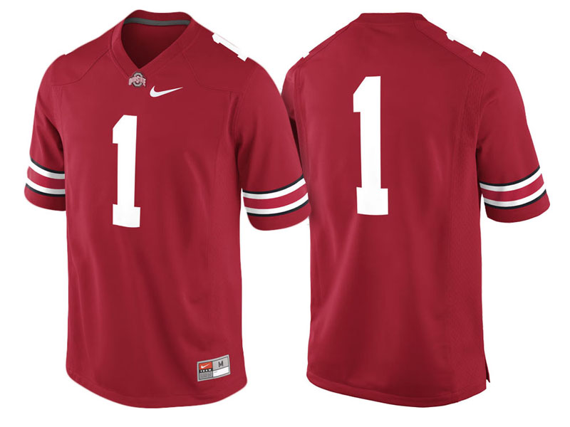 Ohio State Buckeyes #1 Scarlet Game College Football Jersey Ohio State Buckeyes #1 Scarlet Game College Football Jersey