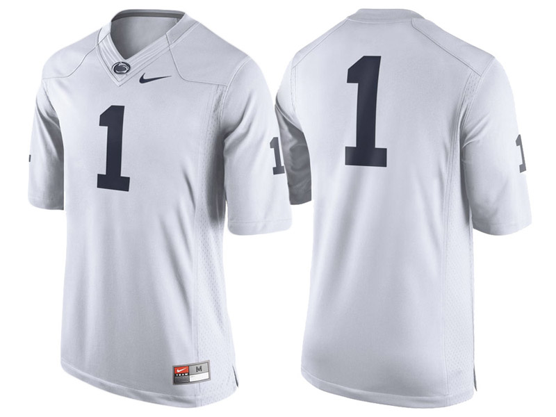 Penn State Nittany Lions #1 White No. 1 Limited College Football Jersey Penn State Nittany Lions #1 White No. 1 Limited College Football Jersey