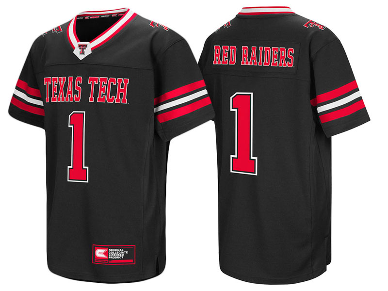 Texas Tech Red Raiders #1 Black Colosseum Hail Mary II College Football Jersey