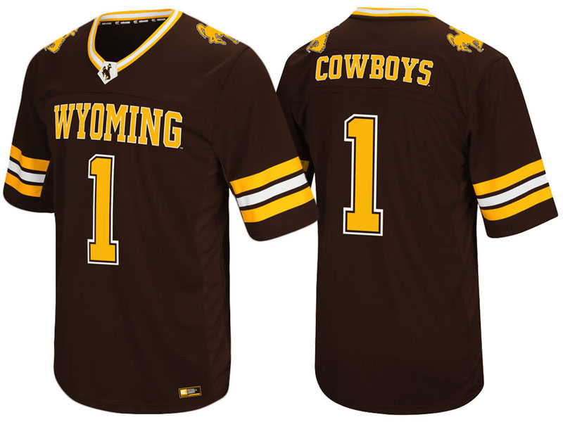 Wyoming Cowboys #1 Brown Colosseum Hail Mary II College Football Jersey Wyoming Cowboys #1 Brown Colosseum Hail Mary II College Football Jersey
