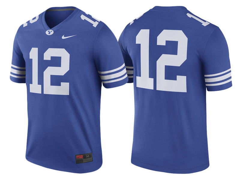 BYU Cougars #12 Royal Performance Legend College Football Jersey BYU Cougars #12 Royal Performance Legend College Football Jersey