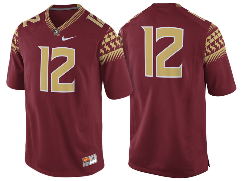 Florida State Seminoles #12 Garnet Game College Football Jersey Florida State Seminoles #12 Garnet Game College Football Jersey