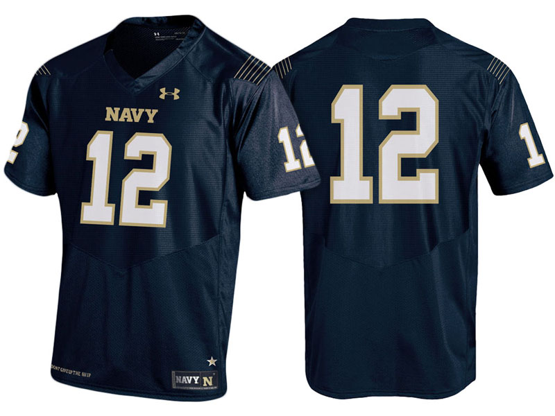 Navy Midshipmen #12 Navy Premier Performance College Football Jersey Navy Midshipmen #12 Navy Premier Performance College Football Jersey