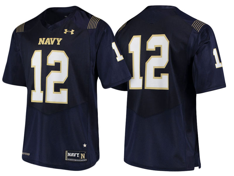 Navy Midshipmen #12 Navy Replica College Football Jersey Navy Midshipmen #12 Navy Replica College Football Jersey
