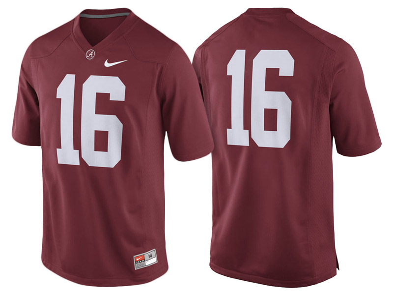 Alabama Crimson Tide #16 Crimson Game College Football Jersey