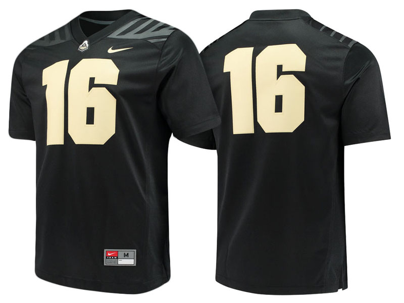 Purdue Boilermakers #16 Black Game College Football Jersey