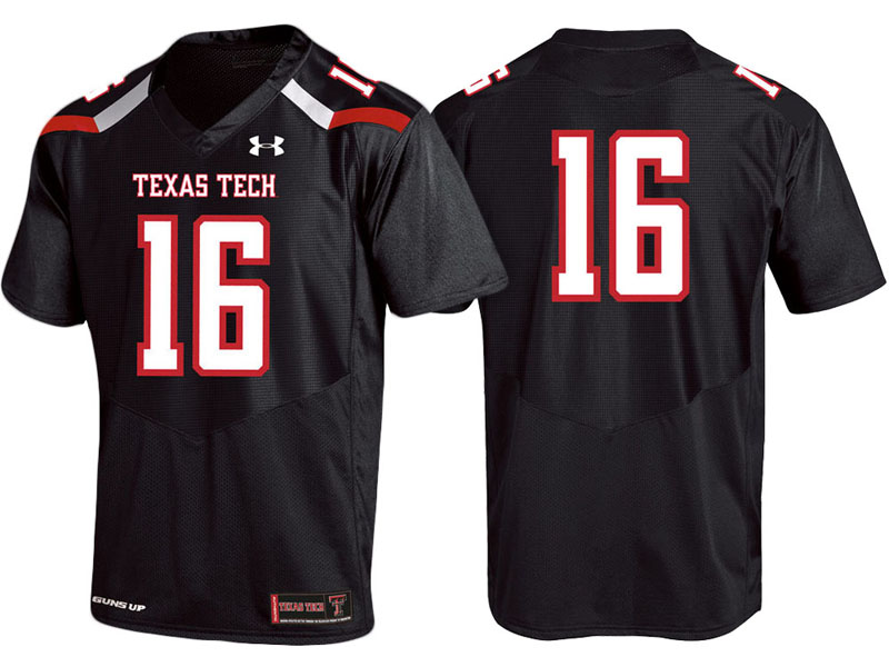 Texas Tech Red Raiders #16 Black Premier College Football Jersey