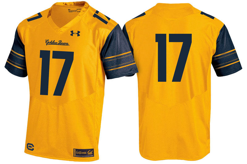 Cal Bears #17 Gold Replica College Football Jersey Cal Bears #17 Gold Replica College Football Jersey