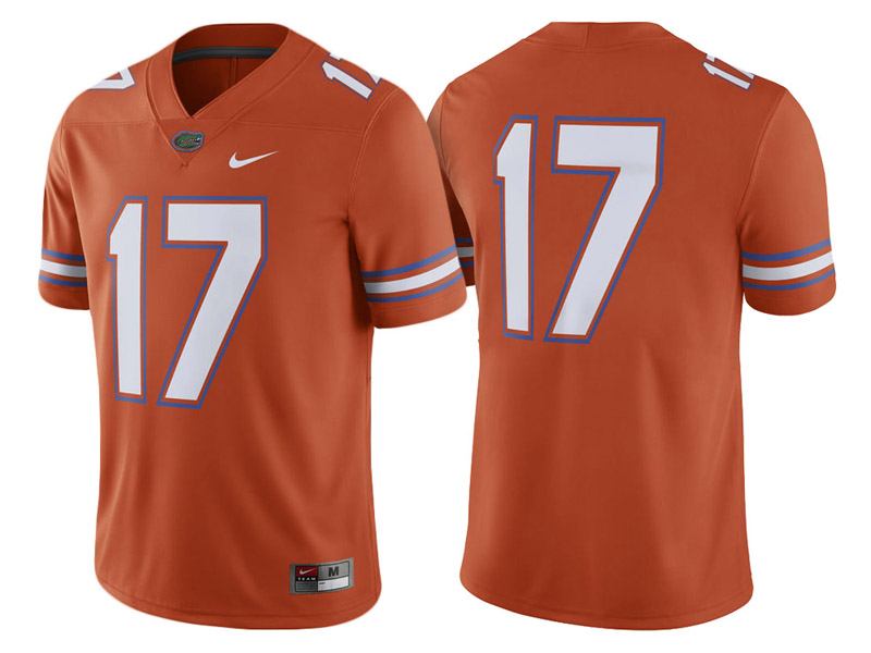 Florida Gators #17 Orange Game College Football Jersey