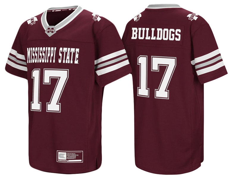Mississippi State Bulldogs #17 Maroon Colosseum Hail Mary II College Football Jersey Mississippi State Bulldogs #17 Maroon Colosseum Hail Mary II College Football Jersey