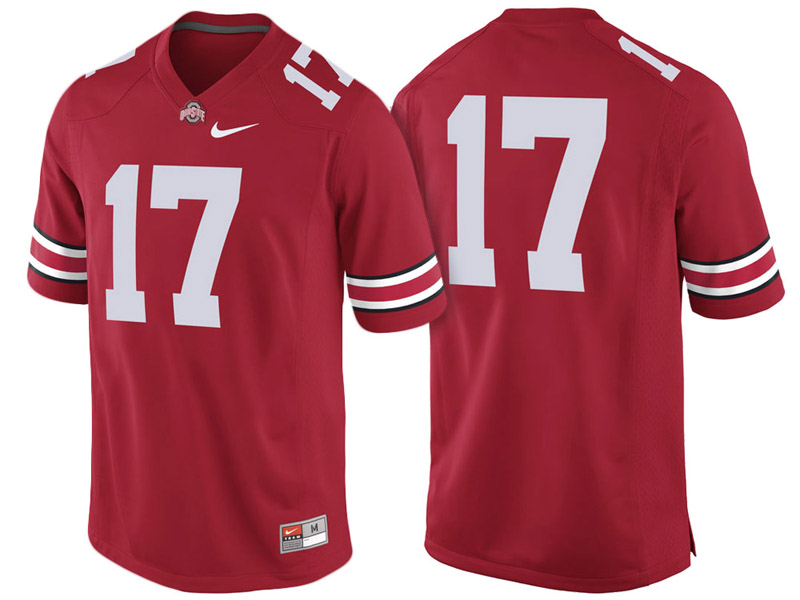 Ohio State Buckeyes #17 Scarlet Game College Football Jersey