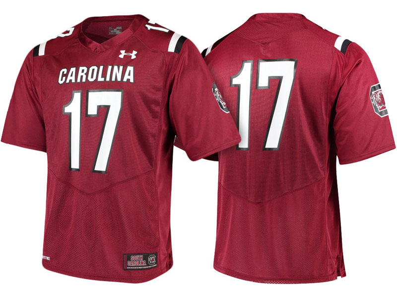 South Carolina Gamecocks #17 Garnet Replica College Football Jersey South Carolina Gamecocks #17 Garnet Replica College Football Jersey