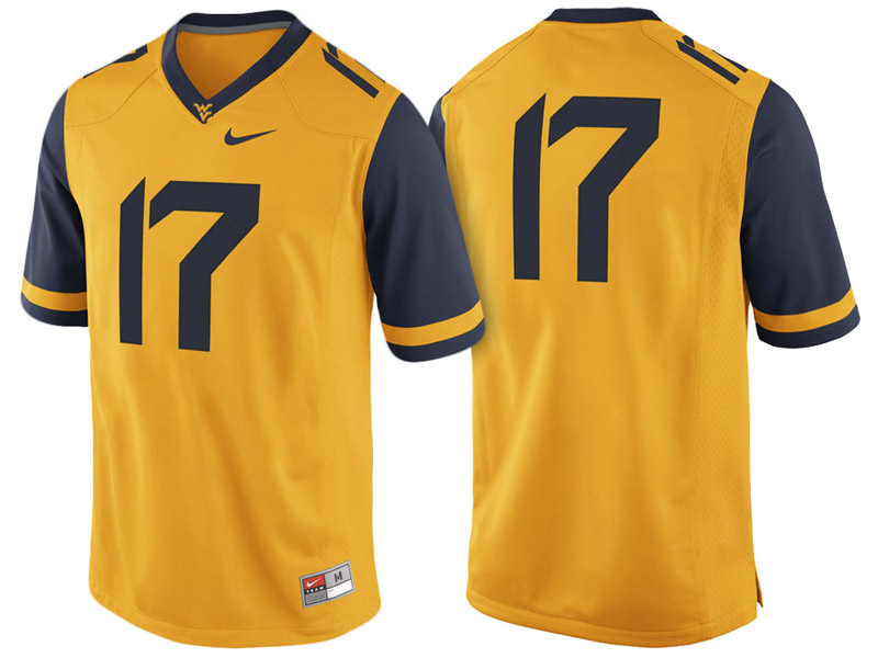 West Virginia Mountaineers #17 Gold Game College Football Jersey West Virginia Mountaineers #17 Gold Game College Football Jersey