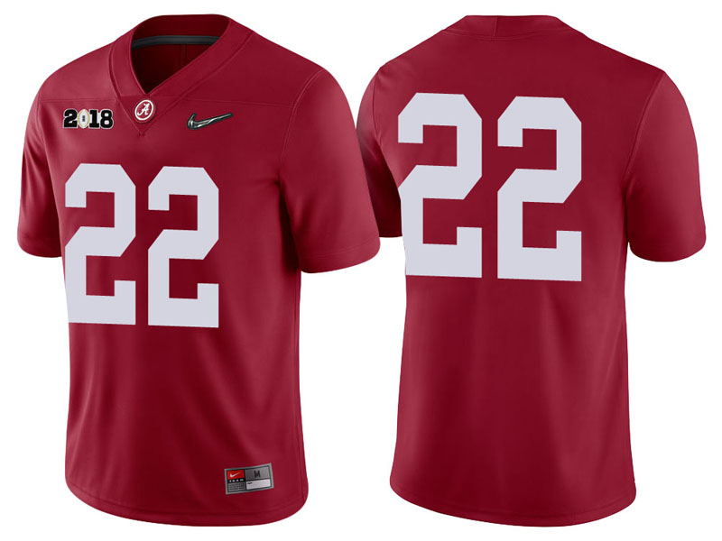 Alabama Crimson #22 Crimson Playoff 2018 National Championship Game College Football Jersey Alabama Crimson #22 Crimson Playoff 2018 National Championship Game College Football Jersey