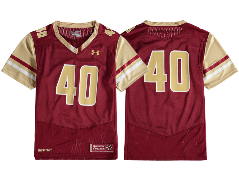 Boston Eagles #40 Maroon Replica College Football Jersey