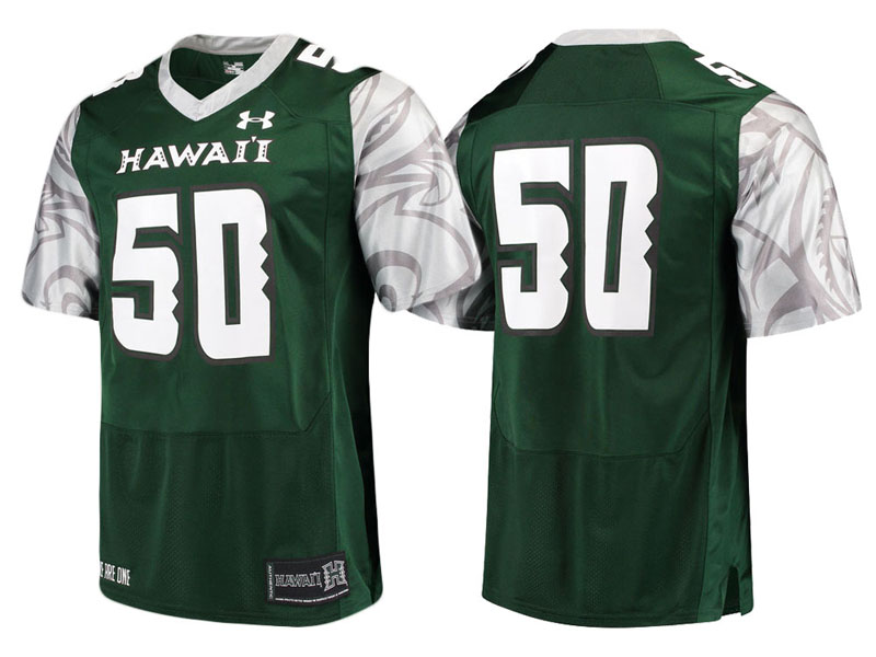 Hawaii Warriors #50 Green Replica College Football Jersey Hawaii Warriors #50 Green Replica College Football Jersey
