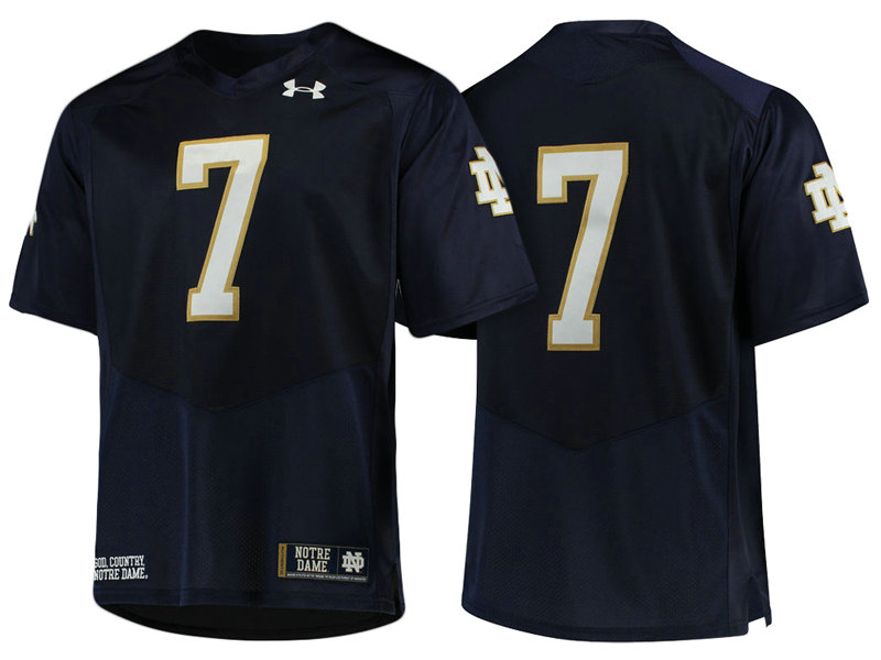 Notre Dame Fighting Irish #7 Navy Premier Performance College Football Jersey Notre Dame Fighting Irish #7 Navy Premier Performance College Football Jersey