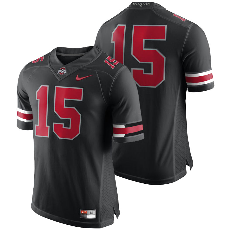 Ohio State Buckeyes #15 Black Pack Limited Plus Team College Football Jersey Ohio State Buckeyes #15 Black Pack Limited Plus Team College Football Jersey