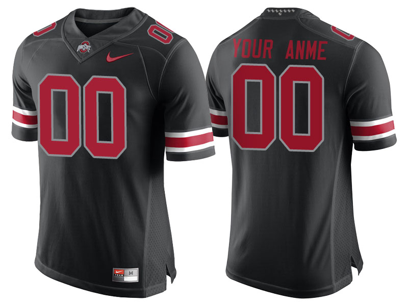 Ohio State Buckeyes Black Limited Custom College Football Jersey Ohio State Buckeyes Black Limited Custom College Football Jersey