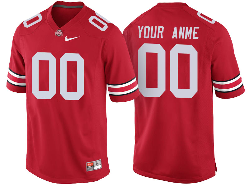 Ohio State Buckeyes Scarlet Game Custom College Football Jersey