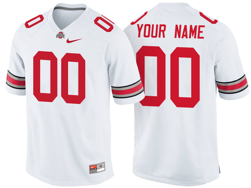 Ohio State Buckeyes White Game Custom College Football Jersey