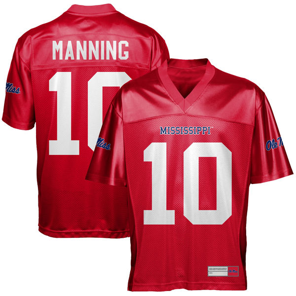Ole Miss Rebels #10 Eli Manning Red College Football Jersey Ole Miss Rebels #10 Eli Manning Red College Football Jersey