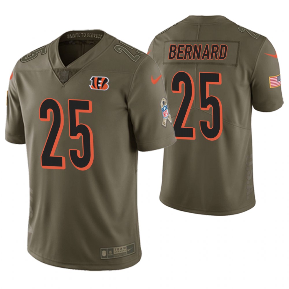 Cincinnati Bengals #25 Giovani Bernard Olive Salute to Service Jersey Cincinnati Bengals #25 Giovani Bernard Olive Salute to Service Jersey