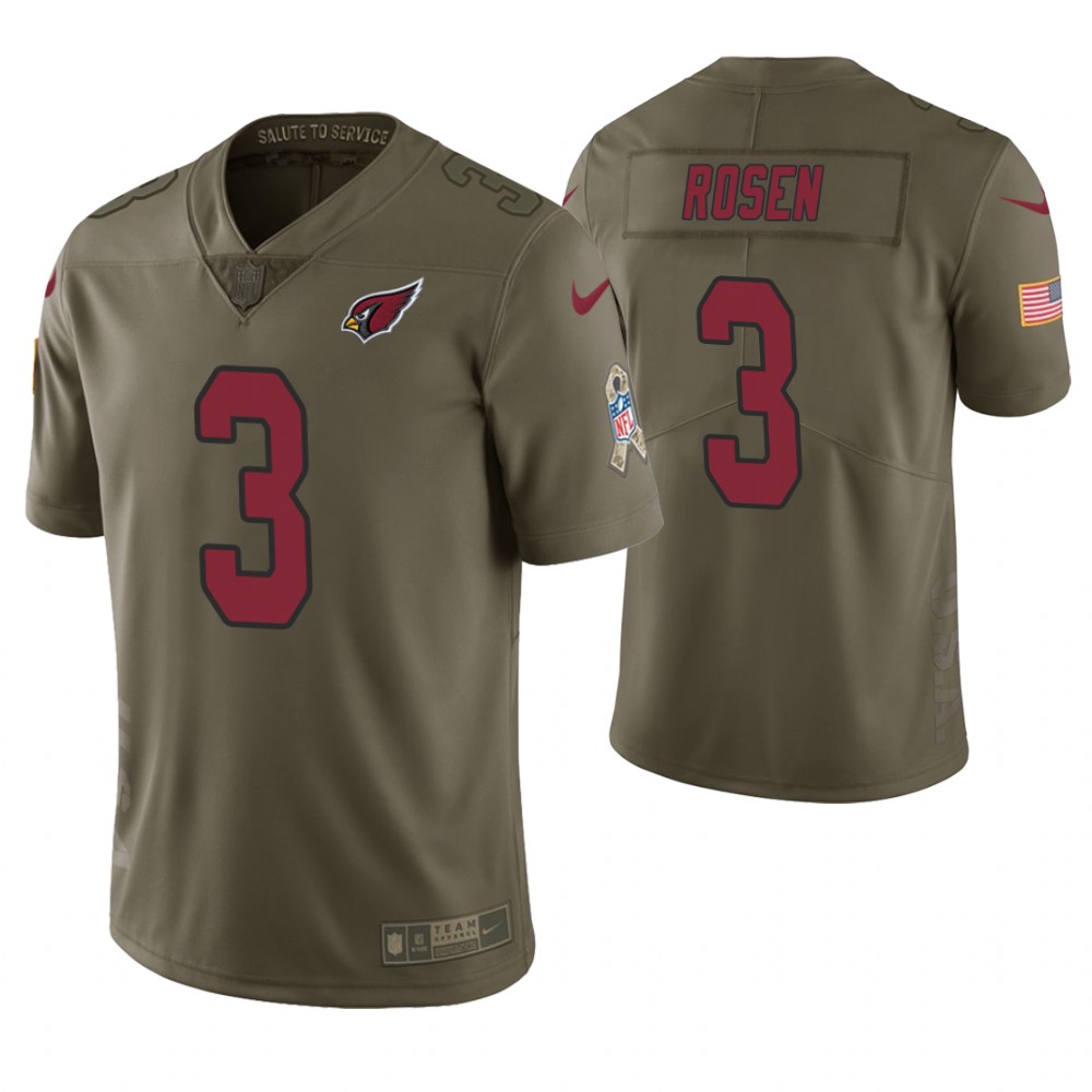 Arizona Cardinals #3 Josh Rosen Olive Salute to Service Limited Jersey Arizona Cardinals #3 Josh Rosen Olive Salute to Service Limited Jersey