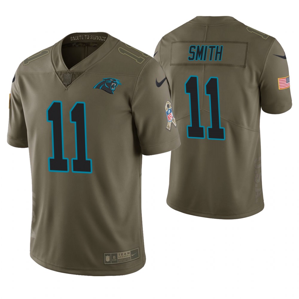 Carolina Panthers #11 Torrey Smith Olive Salute to Service Limited Jersey Carolina Panthers #11 Torrey Smith Olive Salute to Service Limited Jersey