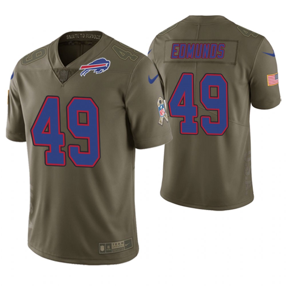 Buffalo Bills #49 Tremaine Edmunds Olive Salute to Service Limited Jersey Buffalo Bills #49 Tremaine Edmunds Olive Salute to Service Limited Jersey