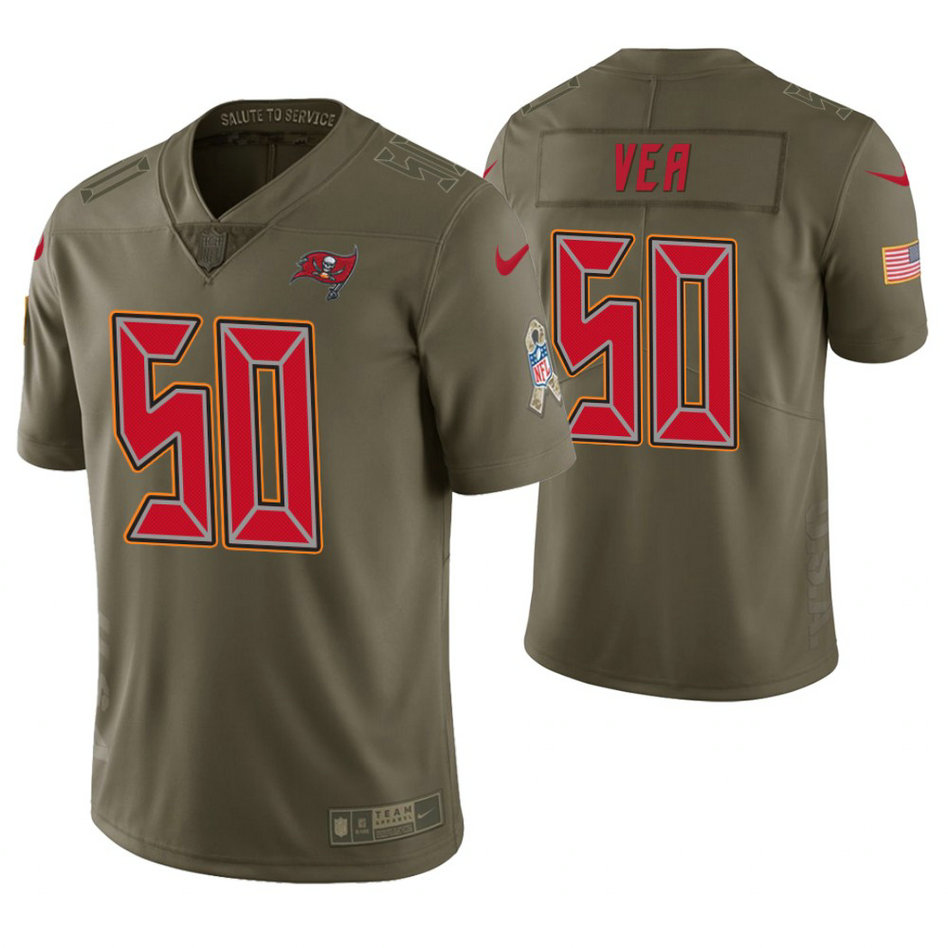 Tampa Bay Buccaneers #50 Vita Vea Olive Salute to Service Limited Jersey Tampa Bay Buccaneers #50 Vita Vea Olive Salute to Service Limited Jersey